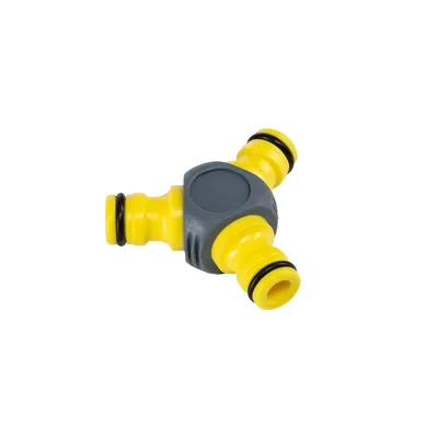 Тройник REXANT 62-0222-3-F, Y-образный, быстросъёмный, шланг 13 мм, ABS