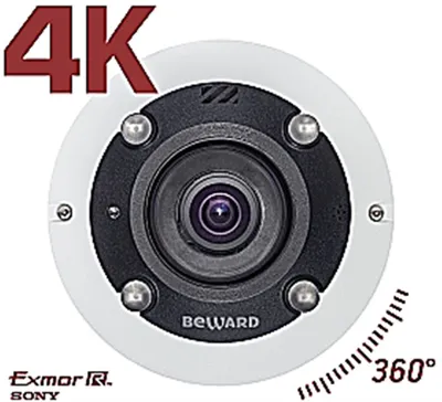 IP-камера Beward BD3990FL2, 12Мп, fisheye, панорамная, PoE