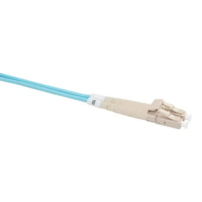 Патч-корд оптический Datarex DR-220067, Duplex LC/LC OM3, 10м, аква