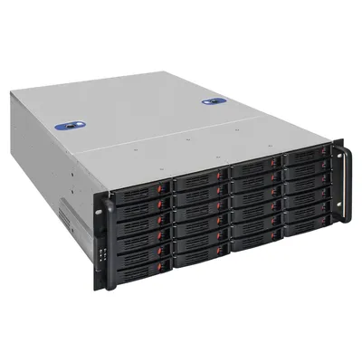 Серверная платформа ExeGate Pro 4U660-HS24 <RM 19", высота 4U, глубина 660, Redundant БП 2x2000W, 24xHotSwap, USB>