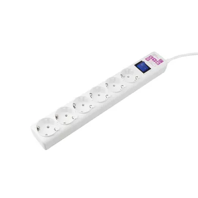 Фильтр-удлинитель POWERCUBE SPG6-A4, 6 розеток, 3,0 м, 16А/3,5кВт
