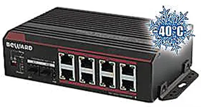 Коммутатор Beward STP-0802HP, 8×1GbE PoE (240W), 2×SFP, неуправляемый