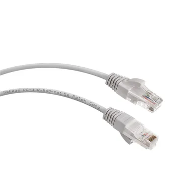 Патч-корд Cabeus PC-UTP-RJ45-Cat.5e-2m-LSZH, U/UTP Cat.5e, 2 м, серый