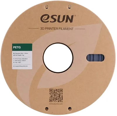 Пластик для 3D-печати ESUN PETG175H1P1, PETG, 1.75 мм, 1 кг, серый
