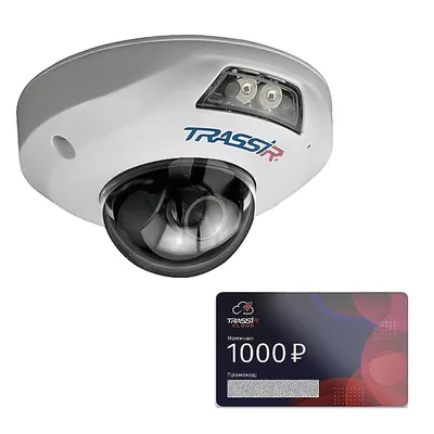 Комплект видеонаблюдения TRASSIR CloudOutdoor4, камера TR-D4121IR1 v6 3.6 + Облако 1000