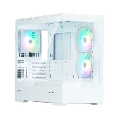 Корпус Zalman P30 White V2-NC1, mATX, белый, 2×3.5", 3×2.5", USB Type-C