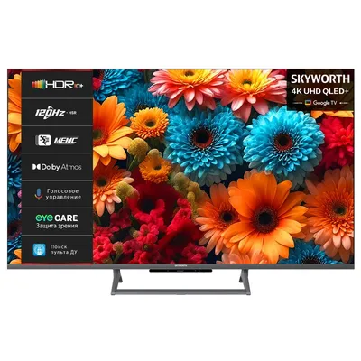 Телевизор Skyworth 55Q67H, 55", QLED, 4K, 120Hz, Smart TV