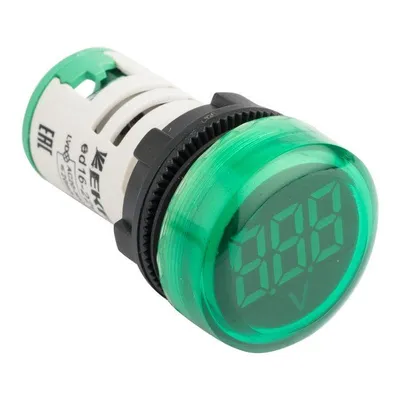 Индикатор напряжения EKF ed16-22vd-g, зеленый, 22В DC