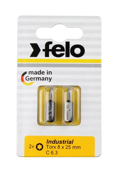 Бита FELO 02608036 Industrial TX 8×25, 2 шт на блистере