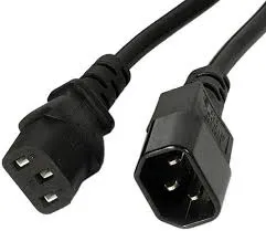 Шнур питания LANMASTER LAN-PP13/SH-2.0-BK, C13–Schuko, 3×0.75 мм², 2 м, 10 А