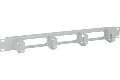 Кабельный органайзер ITK CO35-1M4RM, 19" 1U, 4 кольца, односторонний, серый