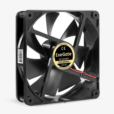 Вентилятор ExeGate ES14025B2P, 140×140×25 мм, 12В, 1000RPM, 19dBA
