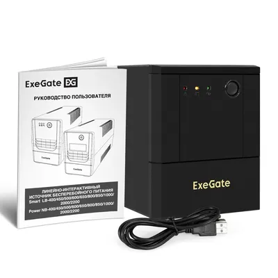 ИБП ExeGate EX299784RUS, Power NB-2000, 2000VA/1200W, LED, AVR, 4xSchuko, USB