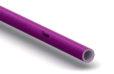 Труба РЕХАУ Pink 25×3.5, PE-Xa, для тёплого пола, бухта 50 м