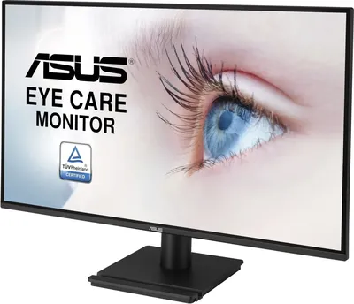 Монитор ASUS VA27AQ (27", 16:9, IPS, 1ms(MPRT), 2560x1440, 75Hz, 350cd, 1000:1, 178°/178°,  VGA/HDMI/DP, 2*2W, Black)(90LM06G1-B01171)