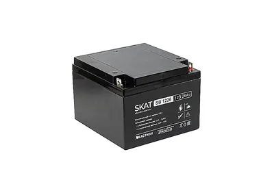 Аккумулятор Бастион SKAT SB 1226, AGM 12 В 26 А·ч, клеммы под болт М5