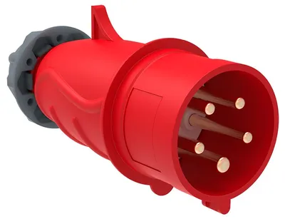 Вилка силовая IEK PSN02-016-5 (ССИ-015), 16 А, 3P+N+E, 380–415 В, IP44