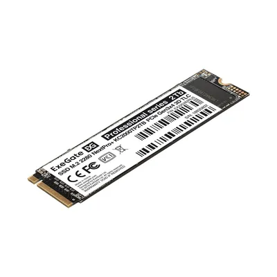Накопитель SSD M.2 2280 PCIe 2TB 3D TLC ExeGate NextPro+ KC2000TP2TB (PCIe Gen3x4, NVMe, 22x80mm, 3D TLC)