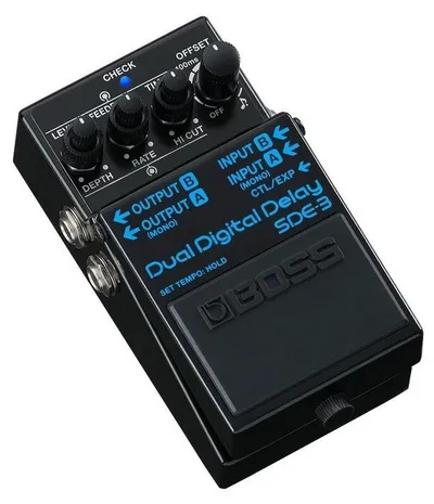 Педаль эффектов Boss SDE-3, цифровой дилей, до 1600 мс, MIDI, Tap Tempo