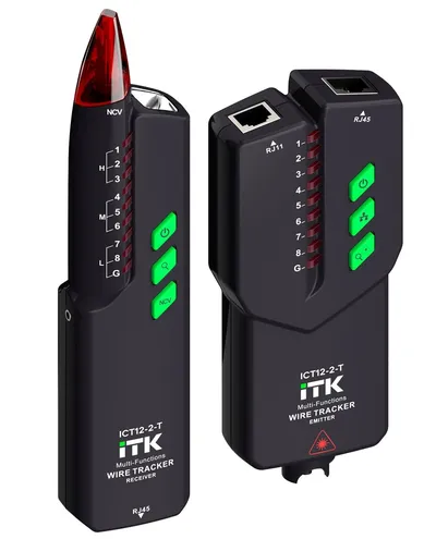 Тестер ITK ICT12-2-T, RJ45/RJ11, VFL, до 300 м, IP20