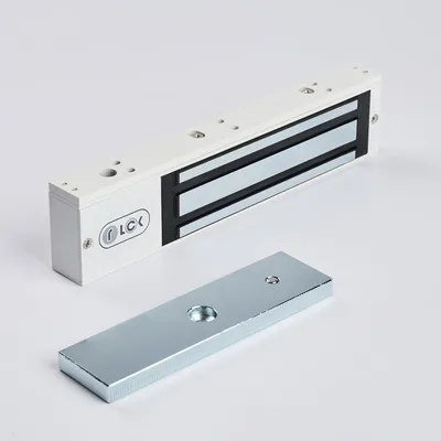 Электромагнитный замок R-Lock RL-EM280-L0W, накладной, 280кг, DC12/24В, белый RAL 9016
