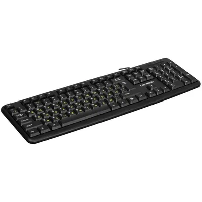 Клавиатура Гарнизон GK-100L, USB, 104 клавиши, русская раскладка, чёрная