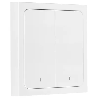 Умный выключатель Yandex YNDX-00535, 2 клавиши, Zigbee 3.0, беспроводной