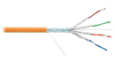 Кабель NIKOMAX NMC 4355C-OR, F/FTP Cat.6a, 500м, оранжевый