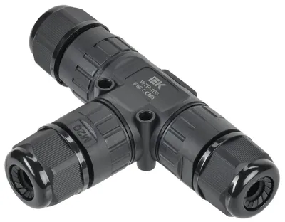 Коннектор кабельный IEK WTP-106 UWC10-T-016-3-68, 3 PIN, IP68, 0.5–2.5 мм²