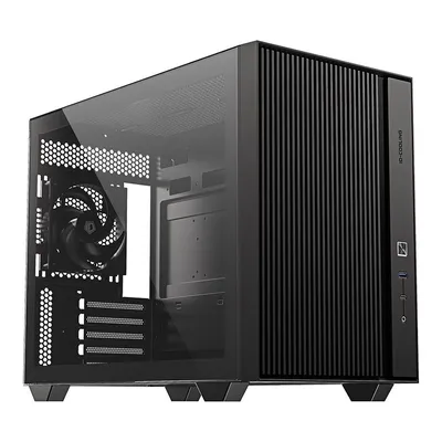 Корпус ID-Cooling FLOW 500 AIR, mATX, чёрный, стекло, 2 вентилятора