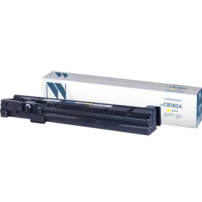 Картридж NV Print NV-CB382AY, совместимый HP CB382A, желтый, 21000 стр.