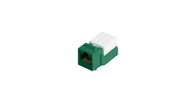Модуль Keystone NIKOMAX NMC-KJUD2-FT-GN, RJ45 кат.5e, зеленый/белый
