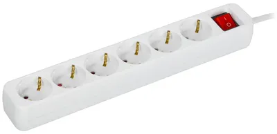 Удлинитель IEK UM-YP10-16-06-03-ZK-K01, 6 мест, 3м, 3х1.5мм²
