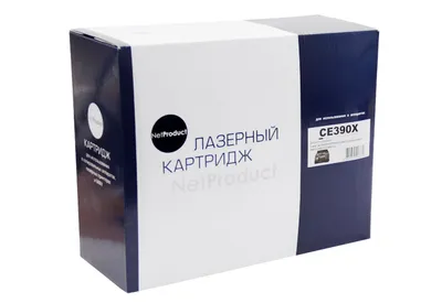 Картридж NetProduct N-CE390X, черный, 24K