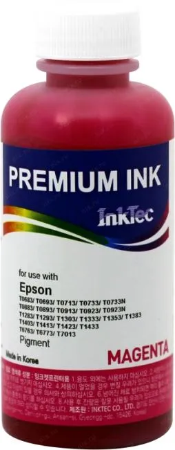 Чернила InkTec E0013-100MM, Premium, Magenta, пигментные, 100мл, Epson