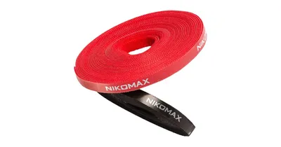 Рулон липучки Nikomax NMC-CTV05M-09-RL-BK, 5м×9мм, черный
