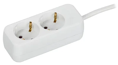 Удлинитель IEK UMA У02 UM-YP10-10-02-05-Z-K01, 2 розетки 2P+PE, 5 м, 10 А