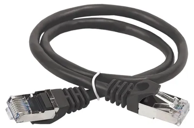 Патч-корд ITK PC09-C5EF-1M5, Cat.5e FTP, 1.5м, чёрный