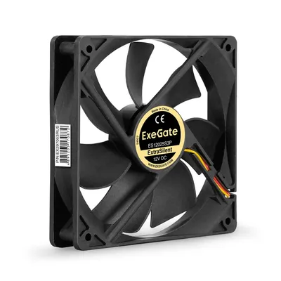 Вентилятор ExeGate ExtraSilent ES12025S3P (EX297053RUS), 120×120×25 мм, 12 В, 3-pin