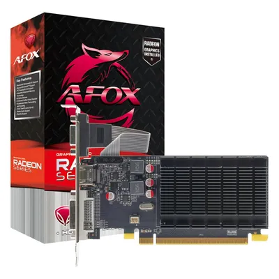 Видеокарта AFOX AFR5220-2048D3L6-V2, R5 220, 2 ГБ DDR3, 64 бит, LP