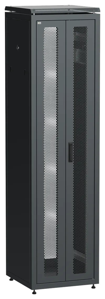 Шкаф ITK LINEA N LN05-47U66-2PP, 47U, 600×600 мм, IP20, черный