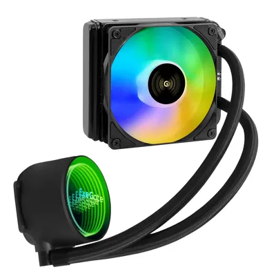 СЖО ExeGate BlackWater-120V3.PWM.ARGB, 120 мм, TDP 150 Вт, ARGB, LGA1700/AM5
