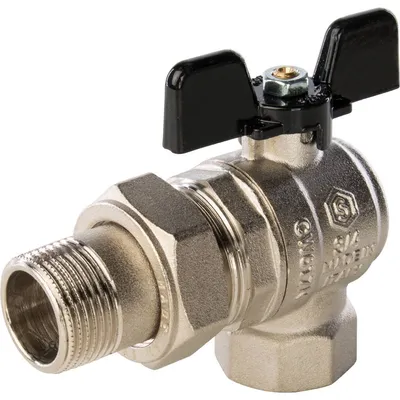 Кран шаровой STOUT SVB-0008-200020, угловой, 3/4", ВН, ручка-бабочка