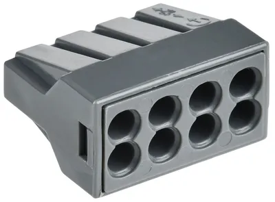 Клемма IEK UKZ10-328-050-G, 8 контактов, 0,75–2,5 мм², 24 А, 400 В