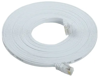 Патч-корд ITK PC08-C06U-10M-FL, Cat.6 UTP, плоский, 10 м