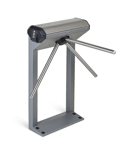 PERCo-KT02.9B - Электронная проходная со встроенными сканерами отпечатков пальцев. Исполнение: стойка – сталь, покрытие «муар», темно-серый цвет с эффектом слюды. (Планки не идут в комплекте, приобретаются отдельно!)