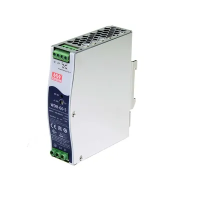 Источник питания Mean Well WDR-60-5, DIN-рейка, 50Вт, 5В/10А