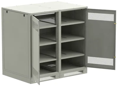 Шкаф аккумуляторный ITK LINEA B LB35-13H49-2M, 1350×1400×950 мм, IP20, RAL 7035