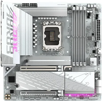 Материнская плата GIGABYTE B860M AORUS ELITE WIFI6E ICE, LGA1851, 4×DDR5, mATX