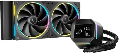 Кулер водяной Deepcool R-LM240-BKDMMC-1, 2×120мм, 280W, ARGB